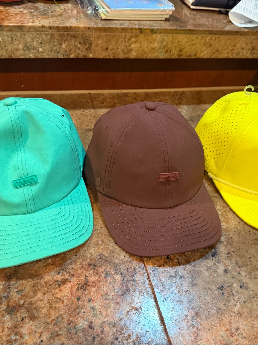 Melin hat lot melin hats mint burgundy yellow new classic fit
